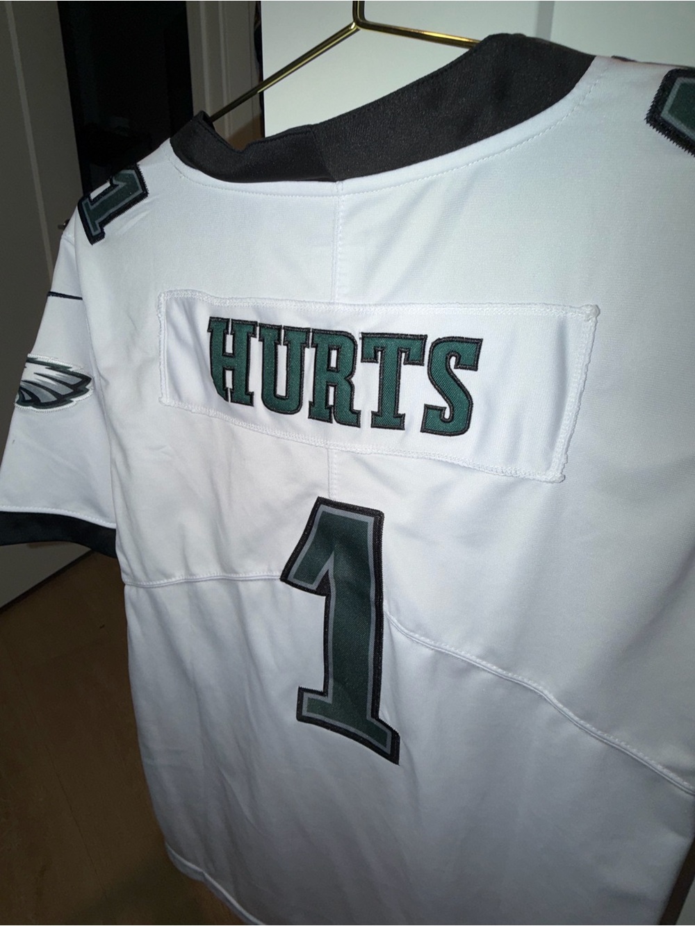 Jalen Hurts Eagles NFL #1 White Team Jersey Youth XL